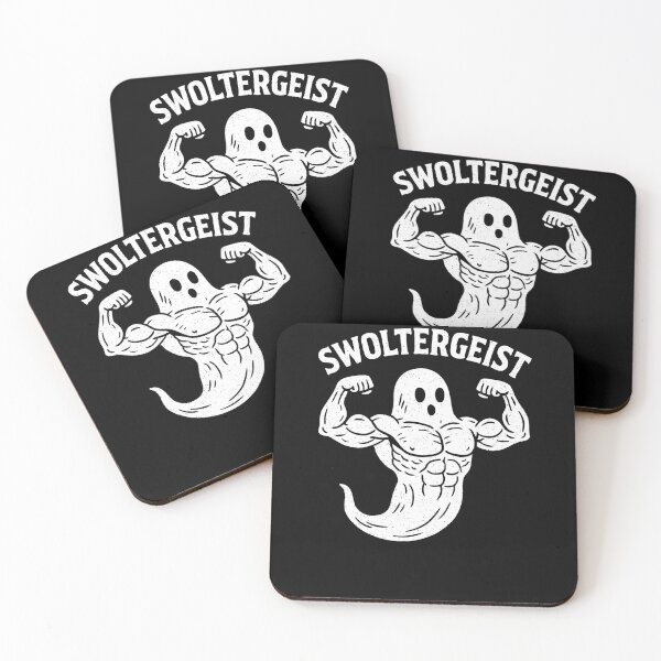 Item preview, Swoltergeist Buff Swole Ghost Flexing Funny Gym designed and sold by elderberry.