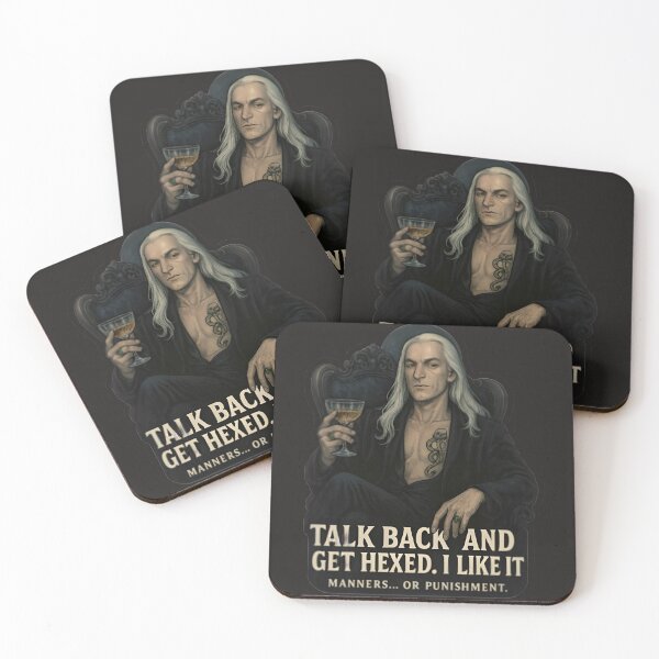 Item preview, Lucius Malfoy – Talk Back and Get Hexed Sticker designed and sold by MAVNALE.