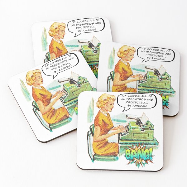 Item preview, All My Passwords Are Protected... By Amnesia! - Office/Women's Humor designed and sold by SSustainable.