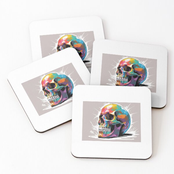 Item preview, GIANT PAINTED RAINBOW SKULL designed and sold by gabrielvlmx.