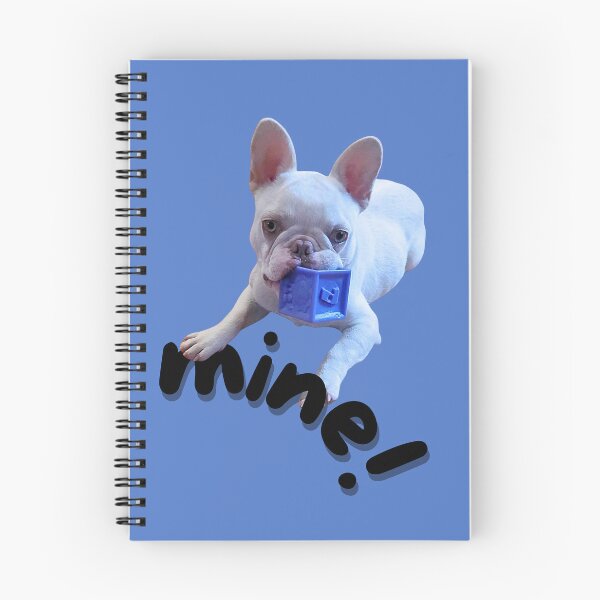 Item preview, French Bulldog-White Frenchie with toy- My Toy- Mine designed and sold by MaritzaGoodIdea.