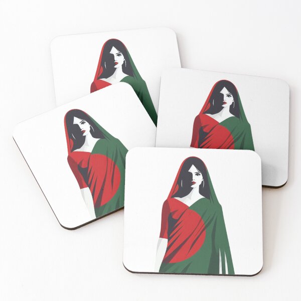 Item preview, Bangladeshi Woman in Saree – Minimal Art designed and sold by kothae.