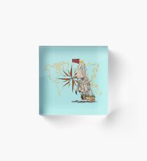 sailing ship Acrylic Block