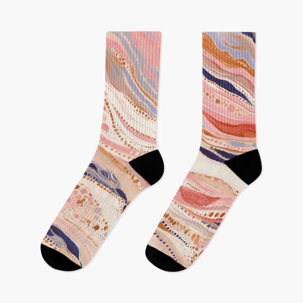 Item preview, Warm Desert Flow Eclectic Abstract Pattern with Earthy Tones designed and sold by trajeado14.