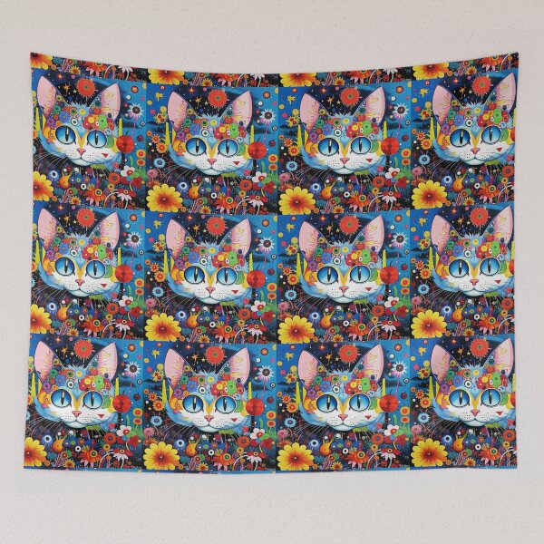 Item preview, A beautiful kitten among the sunflowers. designed and sold by Natalia-Vlad.