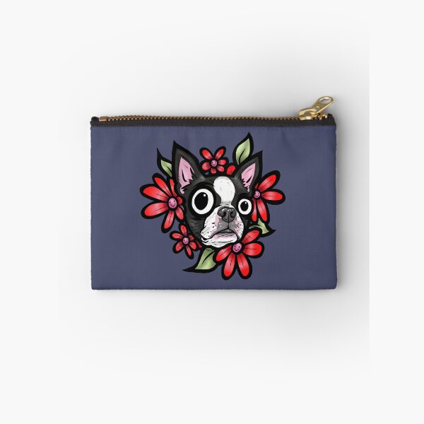 Item preview, Boston Terrier Red Daisies designed and sold by turddemon.