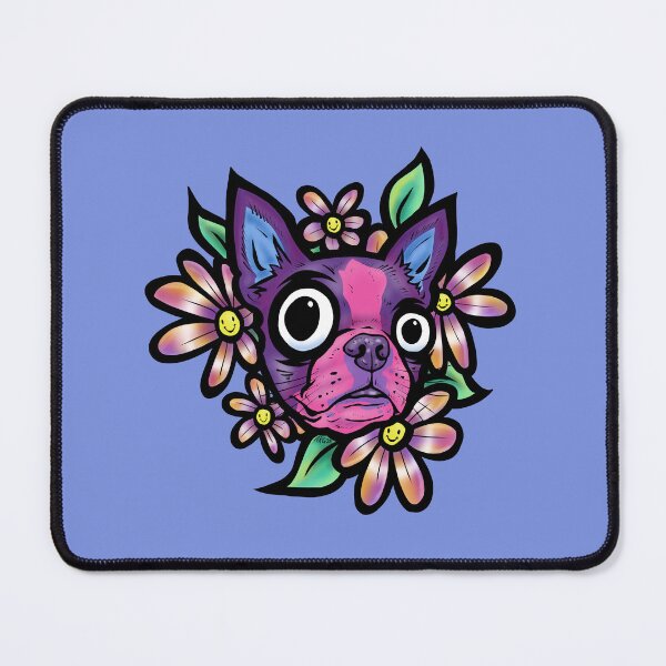 Item preview, Purple Boston Terrier Daisies designed and sold by turddemon.