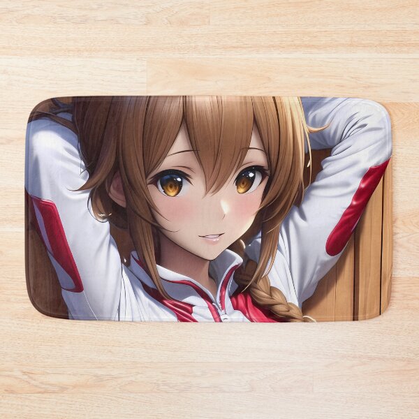 Item preview, Art Silica Sword Online Sporty Flirty Girl Warm Smile Red White Suit designed and sold by mildaclairmo.