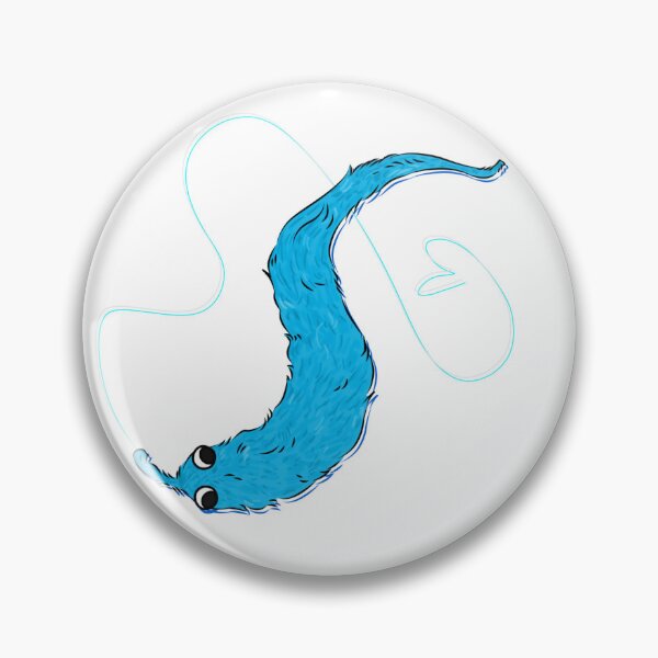 Item preview, WORM ON A STRING (CYAN) designed and sold by Xx.BadNewsBear.xX.