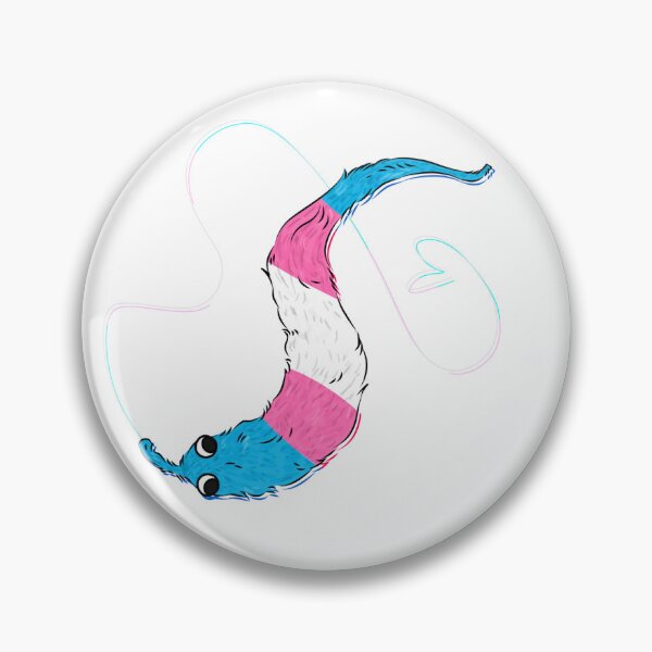 Item preview, WORM ON A STRING (TRANS FLAG) designed and sold by Xx.BadNewsBear.xX.