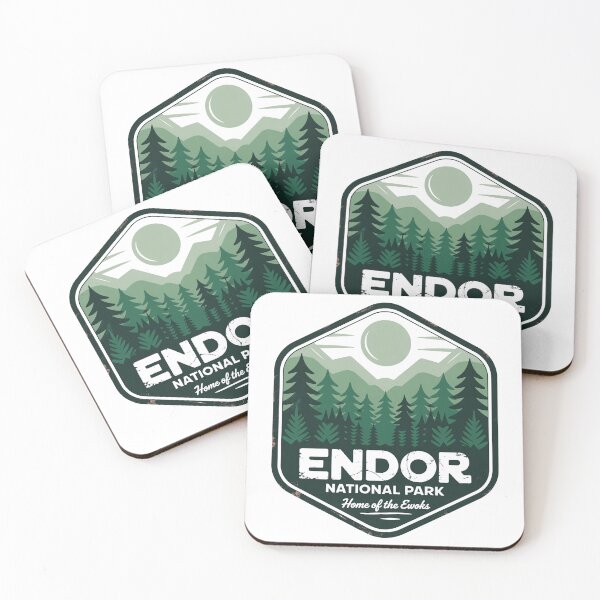 Item preview, Endor National Park Forest Moon Sci-Fi Poster Sticker designed and sold by carshapes.