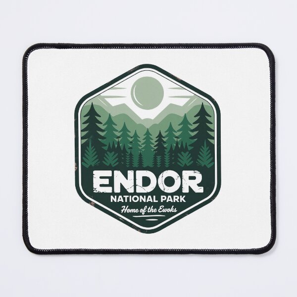 Item preview, Endor National Park Forest Moon Sci-Fi Poster Sticker designed and sold by carshapes.