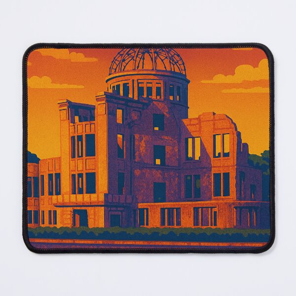 Item preview, Vintage-Inspired Hiroshima Memorial Travel Poster | Retro Pop Art Style | Historic Landmark Artwork | Japanese Travel Wall Art | Unique Gift for History Lovers designed and sold by PaintedPixels01.