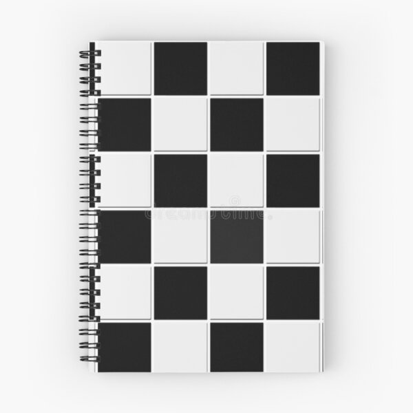 Item preview, black and white checkers scares pattern designed and sold by pksart1.