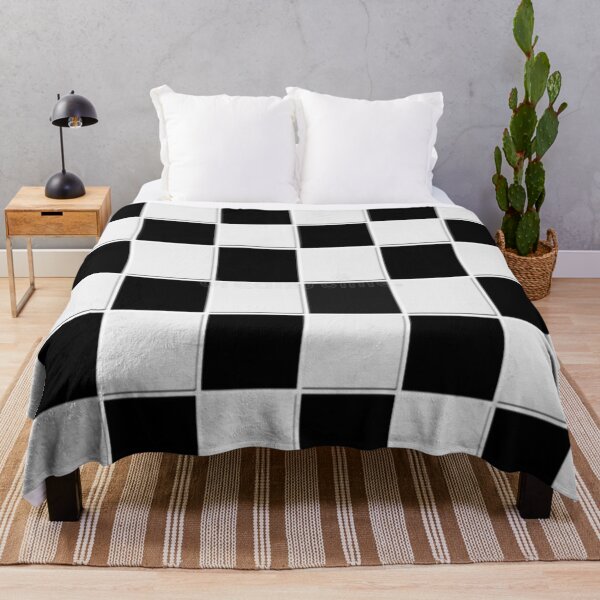 Item preview, black and white checkers scares pattern designed and sold by pksart1.