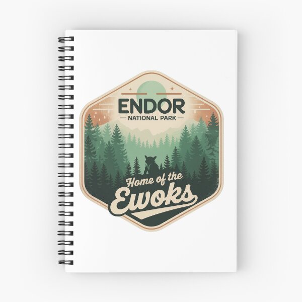 Item preview, Endor National Park Sci-Fi Forest Moon Travel Sticker designed and sold by carshapes.