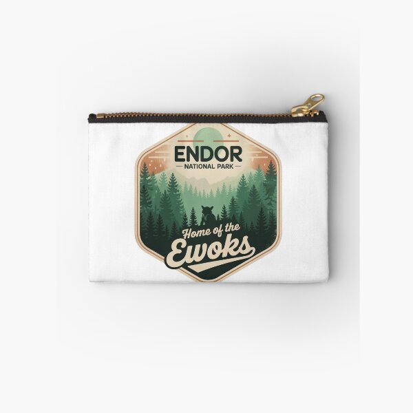Item preview, Endor National Park Sci-Fi Forest Moon Travel Sticker designed and sold by carshapes.