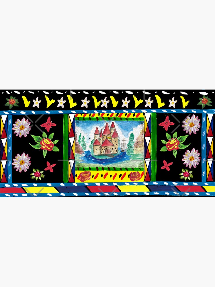 "Narrowboat art " Sticker by iancoppack Redbubble