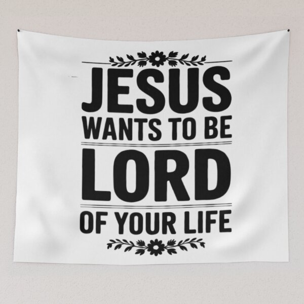 Item preview,  JESUS WANTS TO BE LORD OF YOUR LIFE . CHRISTIAN QUOTES designed and sold by Obinne.