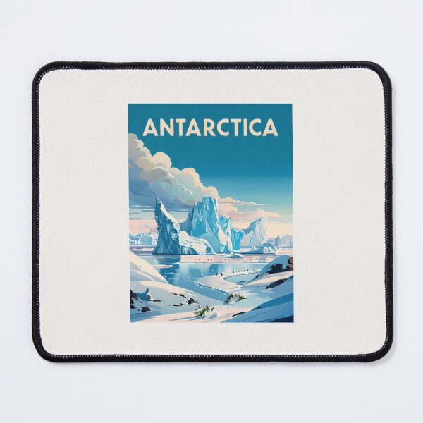 Item preview, Retro Travel Poster Antarctica designed and sold by lea-lani.