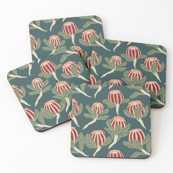 Item preview, Scarlet Banksia WA Wildflower designed and sold by JoWillmot.