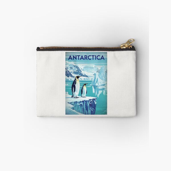 Item preview, Retro Travel Poster Antarctica designed and sold by lea-lani.