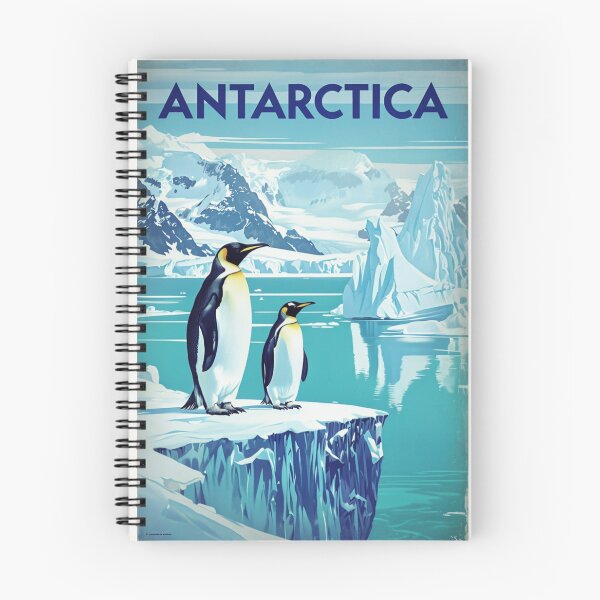 Item preview, Retro Travel Poster Antarctica designed and sold by lea-lani.
