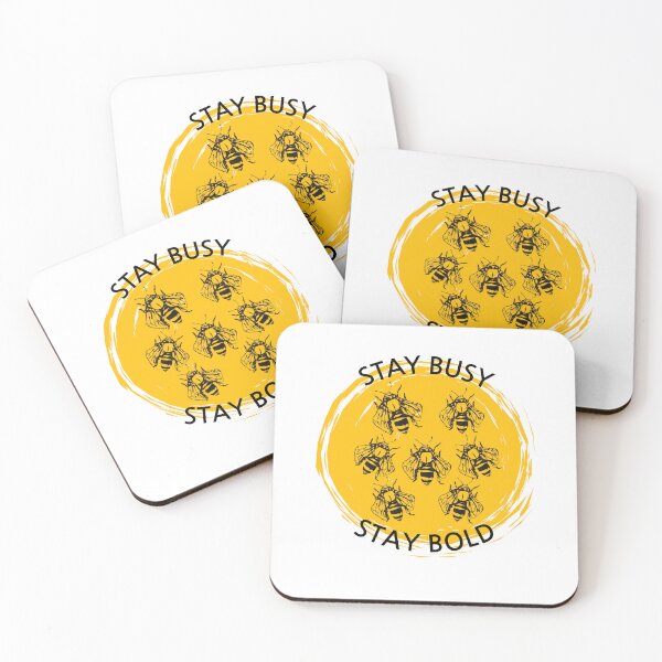 Item preview, "Stay Busy. Stay Bold." Bee Ink Art designed and sold by jipong.