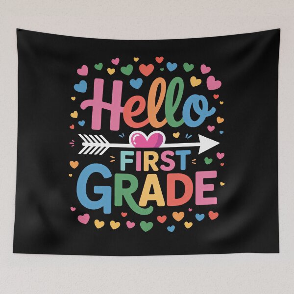 Item preview, Hello 1st Grade Back To School First Grade Teachers Students designed and sold by brynatshop.