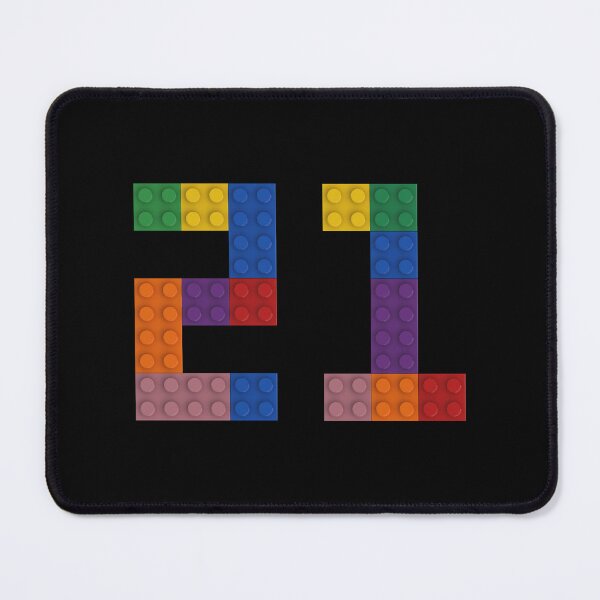 Item preview, 21 numbering made of bricks designed and sold by Brickification.