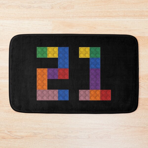 Item preview, 21 numbering made of bricks designed and sold by Brickification.