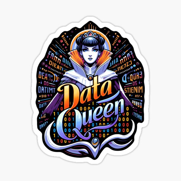 Item preview, Data Queen, typography designed and sold by maxmaj.