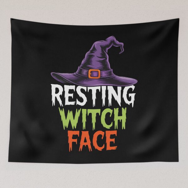 Item preview, Resting Witch Face Funny Halloween designed and sold by brynatshop.