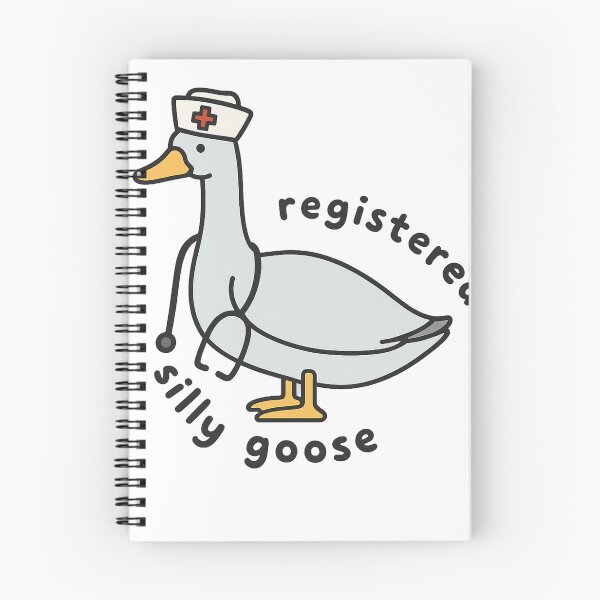Item preview, Funny Nurse Goose Cartoon with Stethoscope and Registered Silly Goose Quote designed and sold by haitrieuic96.