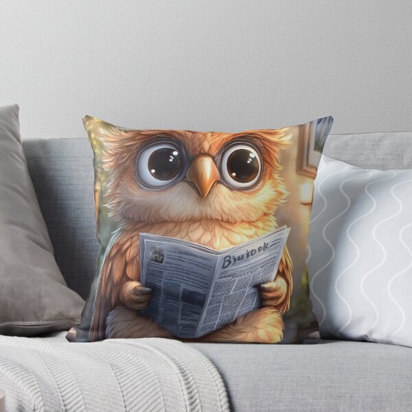 Item preview, Animal Toilet Adorable Fluffy Parrot Reads Cozy Rustic Bathroom Newspaper designed and sold by mildaclairmo.