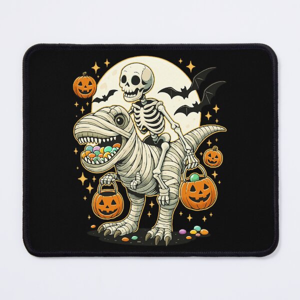 Item preview, Skeleton Riding Mummy Dinosaur T Rex Halloween designed and sold by brynatshop.