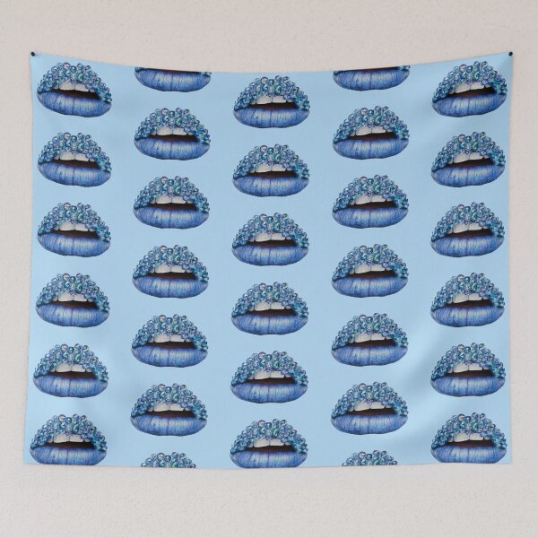 Item preview, Blue Diamond Lips designed and sold by diamonddraws.