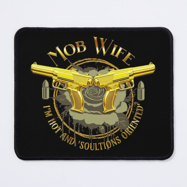 Item preview, Gangster Girly Mob Wife Golden Guns Rose Bullet designed and sold by TackyTime.