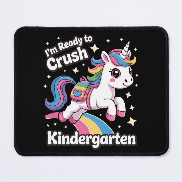 Item preview, I'm Ready To Crush Kindergarten Girls Back to School Unicorn First Day designed and sold by brynatshop.