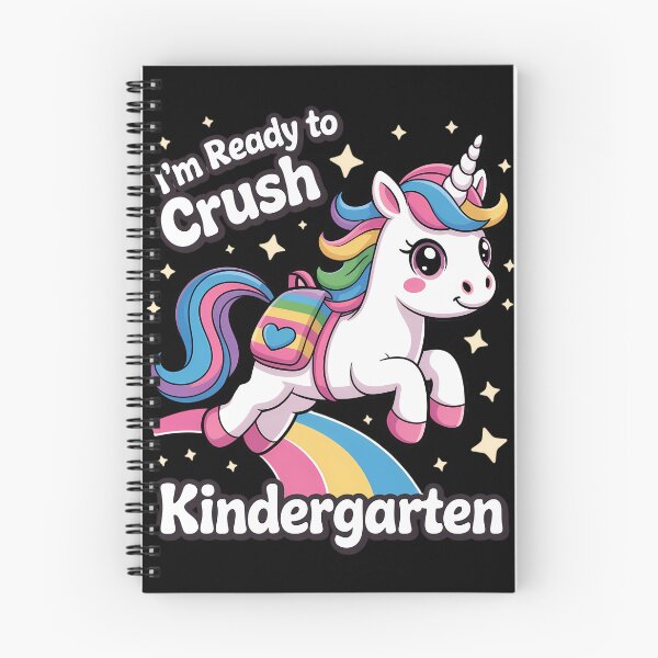 Item preview, I'm Ready To Crush Kindergarten Girls Back to School Unicorn First Day designed and sold by brynatshop.