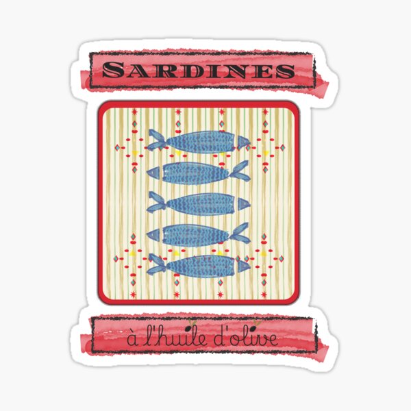 Item preview, Retro Sardines designed and sold by TheArtSouk.