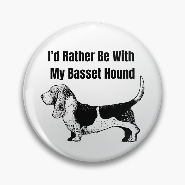 Aperçu de l'œuvre Je préférerais être avec mon Basset Hound créée et vendue par TheEmptyBottleStudio.