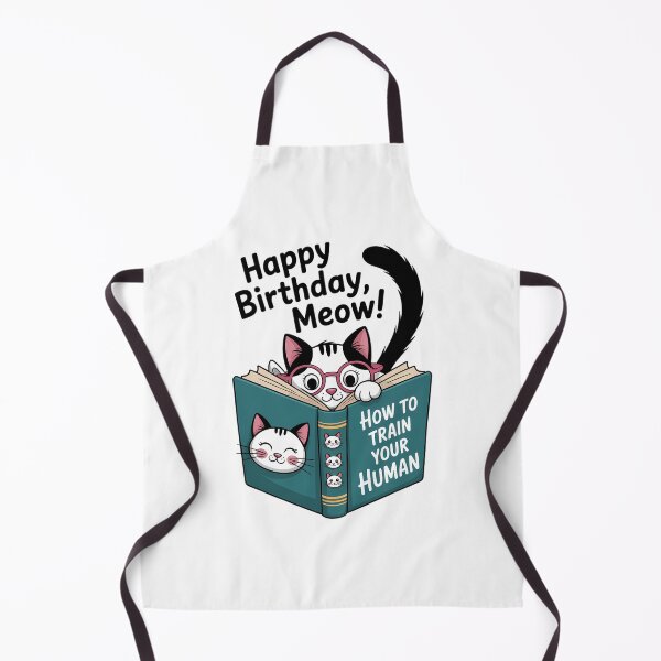 Artikelvorschau, Alles Gute zum Geburtstag, Moew-Katze liest ein Buch. So trainieren Sie Ihre menschlichen Katzenliebhaber entworfen und verkauft von brynatshop.