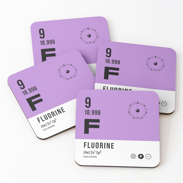 Item preview, 9 Fluorine Periodic Table Element Light designed and sold by VoodooCircus.