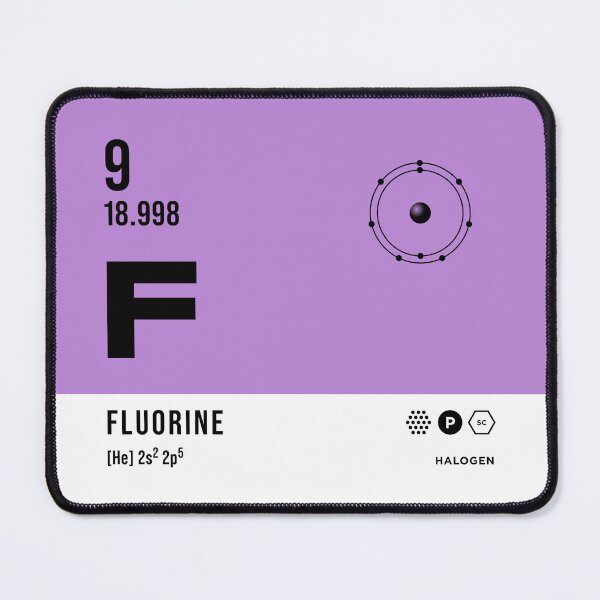 Item preview, 9 Fluorine Periodic Table Element Light designed and sold by VoodooCircus.