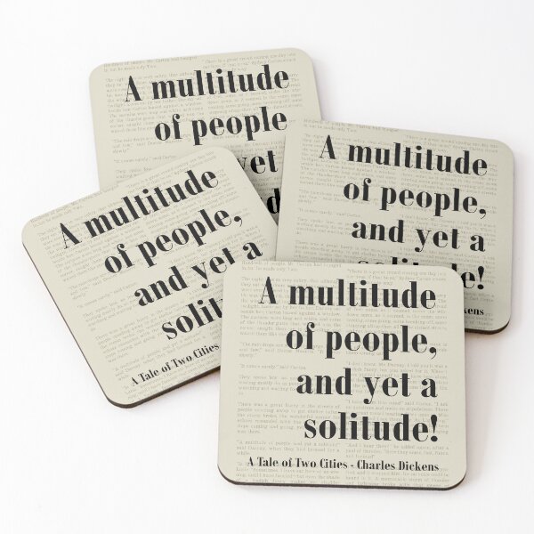 Item preview, Yet a Solitude! Tale of Two Cities Dickens Quote designed and sold by kakarikihill.