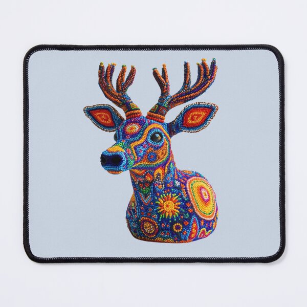 Item preview, Huichol Beaded Deer Head – Sacred Mexican Folk Art designed and sold by Myra365Art.