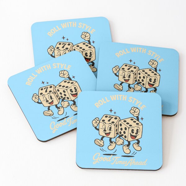 Item preview, Lucky Dice Duo – Playful Retro Casino Cartoon designed and sold by HoopeStylee.