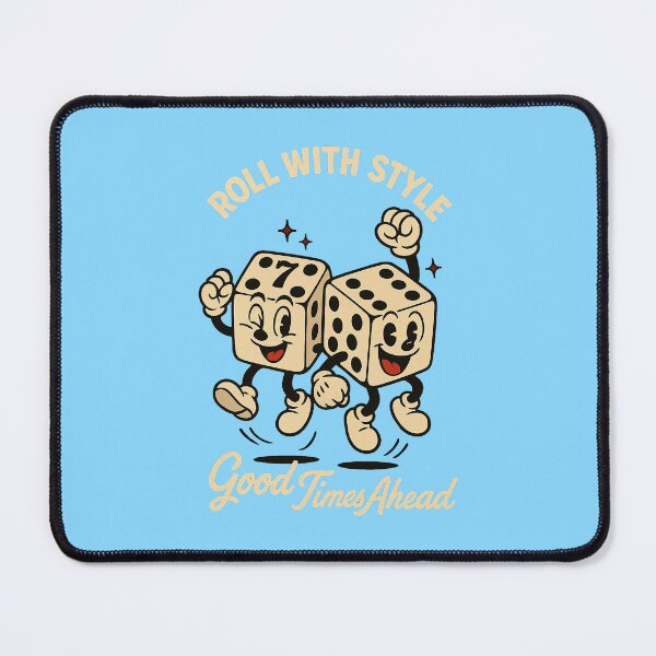 Item preview, Lucky Dice Duo – Playful Retro Casino Cartoon designed and sold by HoopeStylee.