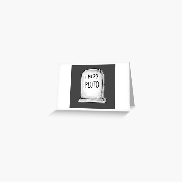 Item preview, "I Miss Pluto" Tombstone designed and sold by ZakAlsoDraws.